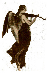 Angel playing violin.